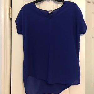 royal blue blouse